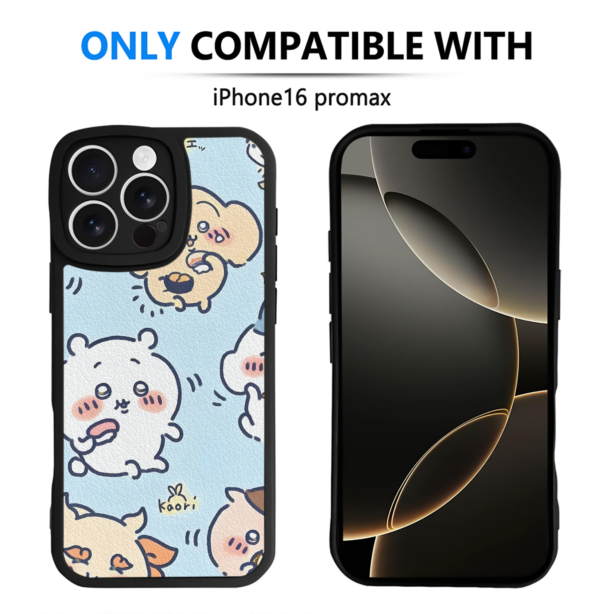 （画像用） ちいかわ Chii-kawa 【iPhone 16シリーズ対応】シリコンスマホケース（レザー調） 材質：シリコン